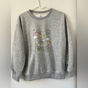 Women fun creative oversized sweatshirt size medium